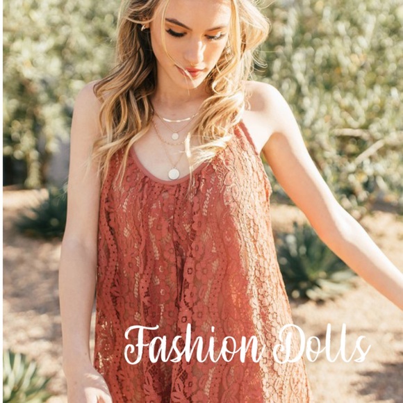 S-L Love Stitch Sunset Rosewood Swing Dress New - Picture 2 of 6